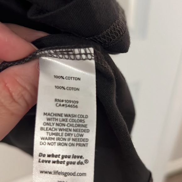 Life is Good gray  T-shirt size XXL Unisex beer graphic positive vibes relaxed - Picture 5 of 12